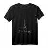 Damen T-Shirt mit Aufschrift 'I love Paris', Eiffelturm, Frankreich - Perfekt für Paris-Fans & Reiseliebhaber