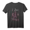 Ich Liebe Paris Eiffelturm T-Shirt – Perfekt für Paris-Urlaub, Touristen & Frankreich-Fans