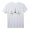 Paris Skyline Herzschlag Love Eiffelturm T-Shirt – Romantisches Souvenir für Paris-Fans, Touristen & Frankreich-Liebhaber