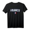FRANKREICH Flagge T-Shirt für Damen, Herren & Kinder – Klassisch geschnitten, doppelt genähter Saum, ideal für Frankreich-Fans