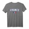 FRANKREICH Flagge T-Shirt für Damen, Herren & Kinder – Klassisch geschnitten, doppelt genähter Saum, ideal für Frankreich-Fans