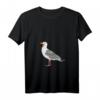 Freches Damen T-Shirt mit schreiender Möwe und V-Ausschnitt – Perfekt für Strand-, Meer- und Urlaubsliebhaberinnen