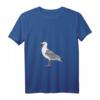 Freches Damen T-Shirt mit schreiender Möwe und V-Ausschnitt – Perfekt für Strand-, Meer- und Urlaubsliebhaberinnen