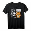 Lustiges 43. Geburtstag T-Shirt mit Fuchs und Mittelfinger - Witziges Geschenk für Geburtstagskinder, Humorvolles Outfit
