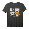 Lustiges 43. Geburtstag T-Shirt mit Fuchs und Mittelfinger - Witziges Geschenk für Geburtstagskinder, Humorvolles Outfit