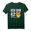 Lustiges 43. Geburtstag T-Shirt mit Fuchs und Mittelfinger - Witziges Geschenk für Geburtstagskinder, Humorvolles Outfit