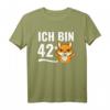 Lustiges 43. Geburtstag T-Shirt mit Fuchs und Mittelfinger - Witziges Geschenk für Geburtstagskinder, Humorvolles Outfit