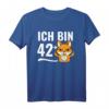 Lustiges 43. Geburtstag T-Shirt mit Fuchs und Mittelfinger - Witziges Geschenk für Geburtstagskinder, Humorvolles Outfit