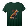 Fuchs Tier Kunst Schmetterling Blumen T-Shirt – Perfektes Geschenk für Tierliebhaber, Naturfreunde und Kinder