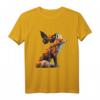 Fuchs Tier Kunst Schmetterling Blumen T-Shirt – Perfektes Geschenk für Tierliebhaber, Naturfreunde und Kinder