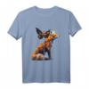 Fuchs Tier Kunst Schmetterling Blumen T-Shirt – Perfektes Geschenk für Tierliebhaber, Naturfreunde und Kinder