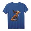 Fuchs Tier Kunst Schmetterling Blumen T-Shirt – Perfektes Geschenk für Tierliebhaber, Naturfreunde und Kinder
