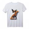 Fuchs Tier Kunst Schmetterling Blumen T-Shirt – Perfektes Geschenk für Tierliebhaber, Naturfreunde und Kinder