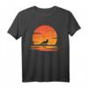 Wald Tierliebhaber Fuchs T-Shirt - Sonnenuntergang Motiv für Natur- und Tierfreunde, ideal für Waldbesucher und Fuchsfans