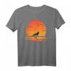 Wald Tierliebhaber Fuchs T-Shirt - Sonnenuntergang Motiv für Natur- und Tierfreunde, ideal für Waldbesucher und Fuchsfans