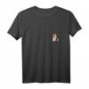 Damen Fuchs in der Tasche T-Shirt – Niedliches Fuchsdesign mit V-Ausschnitt, ideales Geschenk für Fuchsliebhaber, Mädchen und Jungen