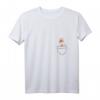 Damen Fuchs in der Tasche T-Shirt – Niedliches Fuchsdesign mit V-Ausschnitt, ideales Geschenk für Fuchsliebhaber, Mädchen und Jungen