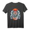 Japanischer Fuchs mit neun Schwanzen Kawaii Kitsune Kami Inari T-Shirt – Perfekt für Cosplay, japanische Feste und Anime-Liebhaber