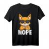 Fuchs Kinder Jungen Mädchen T-Shirt – Witziges Füchse Nope Design als Geschenkidee für Kinder zu Weihnachten & Geburtstag