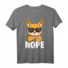 Fuchs Kinder Jungen Mädchen T-Shirt – Witziges Füchse Nope Design als Geschenkidee für Kinder zu Weihnachten & Geburtstag
