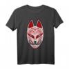 Kitsune Maske Japan Anime T-Shirt - Neunschwänziger Fuchs, Otaku Geschenk, Futuristisches Japan Tier & Kawaii Monster Design für Anime & Manga Fans