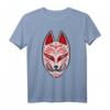 Kitsune Maske Japan Anime T-Shirt - Neunschwänziger Fuchs, Otaku Geschenk, Futuristisches Japan Tier & Kawaii Monster Design für Anime & Manga Fans
