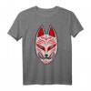 Kitsune Maske Japan Anime T-Shirt - Neunschwänziger Fuchs, Otaku Geschenk, Futuristisches Japan Tier & Kawaii Monster Design für Anime & Manga Fans