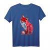 Handbemalter Roter Fuchs T-Shirt – Einzigartiges Tiermotiv für Natur- und Tierliebhaber
