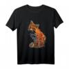 Handbemalter Fuchs T-Shirt – Lustiges Tiermotiv für den HapKoala, wild und einzigartig