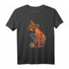 Handbemalter Fuchs T-Shirt – Lustiges Tiermotiv für den HapKoala, wild und einzigartig