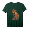 Handbemalter Fuchs T-Shirt – Lustiges Tiermotiv für den HapKoala, wild und einzigartig