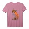 Handbemalter Fuchs T-Shirt – Lustiges Tiermotiv für den HapKoala, wild und einzigartig