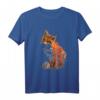 Handbemalter Fuchs T-Shirt – Lustiges Tiermotiv für den HapKoala, wild und einzigartig