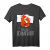 Offizielles Schlafshirt mit Fuchs Motiv – Bequemes Tierliebhaber Oberteil für Morgenmuffel, Langschläfer & Schlafmützen, Geschenk für Familie & Freunde