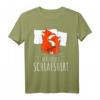 Offizielles Schlafshirt mit Fuchs Motiv – Bequemes Tierliebhaber Oberteil für Morgenmuffel, Langschläfer & Schlafmützen, Geschenk für Familie & Freunde