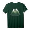 Wald Natur Triangle Minimalismus T-Shirt – Stylisches Geometrie-Design mit Tannen für Naturliebhaber und Outdoor-Fans