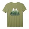 Wald Natur Triangle Minimalismus T-Shirt – Stylisches Geometrie-Design mit Tannen für Naturliebhaber und Outdoor-Fans