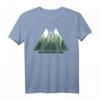 Wald Natur Triangle Minimalismus T-Shirt – Stylisches Geometrie-Design mit Tannen für Naturliebhaber und Outdoor-Fans