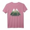 Wald Natur Triangle Minimalismus T-Shirt – Stylisches Geometrie-Design mit Tannen für Naturliebhaber und Outdoor-Fans
