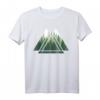 Wald Natur Triangle Minimalismus T-Shirt – Stylisches Geometrie-Design mit Tannen für Naturliebhaber und Outdoor-Fans