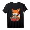 Fuchs isst Ramen - Kawaii Geschenkidee für Ramen- und Fuchsliebhaber T-Shirt