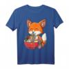Fuchs isst Ramen - Kawaii Geschenkidee für Ramen- und Fuchsliebhaber T-Shirt