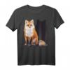 Fuchs mit Schatten Einzigartiges Natur Geschenk T-Shirt – Perfekt für Fuchs- und Naturfreunde, Camping und Wandern