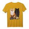 Fuchs mit Schatten Einzigartiges Natur Geschenk T-Shirt – Perfekt für Fuchs- und Naturfreunde, Camping und Wandern