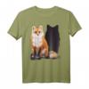 Fuchs mit Schatten Einzigartiges Natur Geschenk T-Shirt – Perfekt für Fuchs- und Naturfreunde, Camping und Wandern