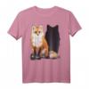 Fuchs mit Schatten Einzigartiges Natur Geschenk T-Shirt – Perfekt für Fuchs- und Naturfreunde, Camping und Wandern