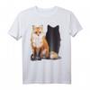 Fuchs mit Schatten Einzigartiges Natur Geschenk T-Shirt – Perfekt für Fuchs- und Naturfreunde, Camping und Wandern
