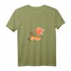 Fliegender Fuchs mit Ahornblatt als Gleitschirm - Magisches Aquarell T-Shirt für Kinder und Erwachsene, ideales Geschenk zu Weihnachten & Geburtstag