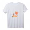 Fliegender Fuchs mit Ahornblatt als Gleitschirm - Magisches Aquarell T-Shirt für Kinder und Erwachsene, ideales Geschenk zu Weihnachten & Geburtstag