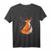 Süßer Fuchs mit Blumen - Natur Herbst T-Shirt für Kinder, ideal für Einschulung, Geburtstag oder Weihnachten